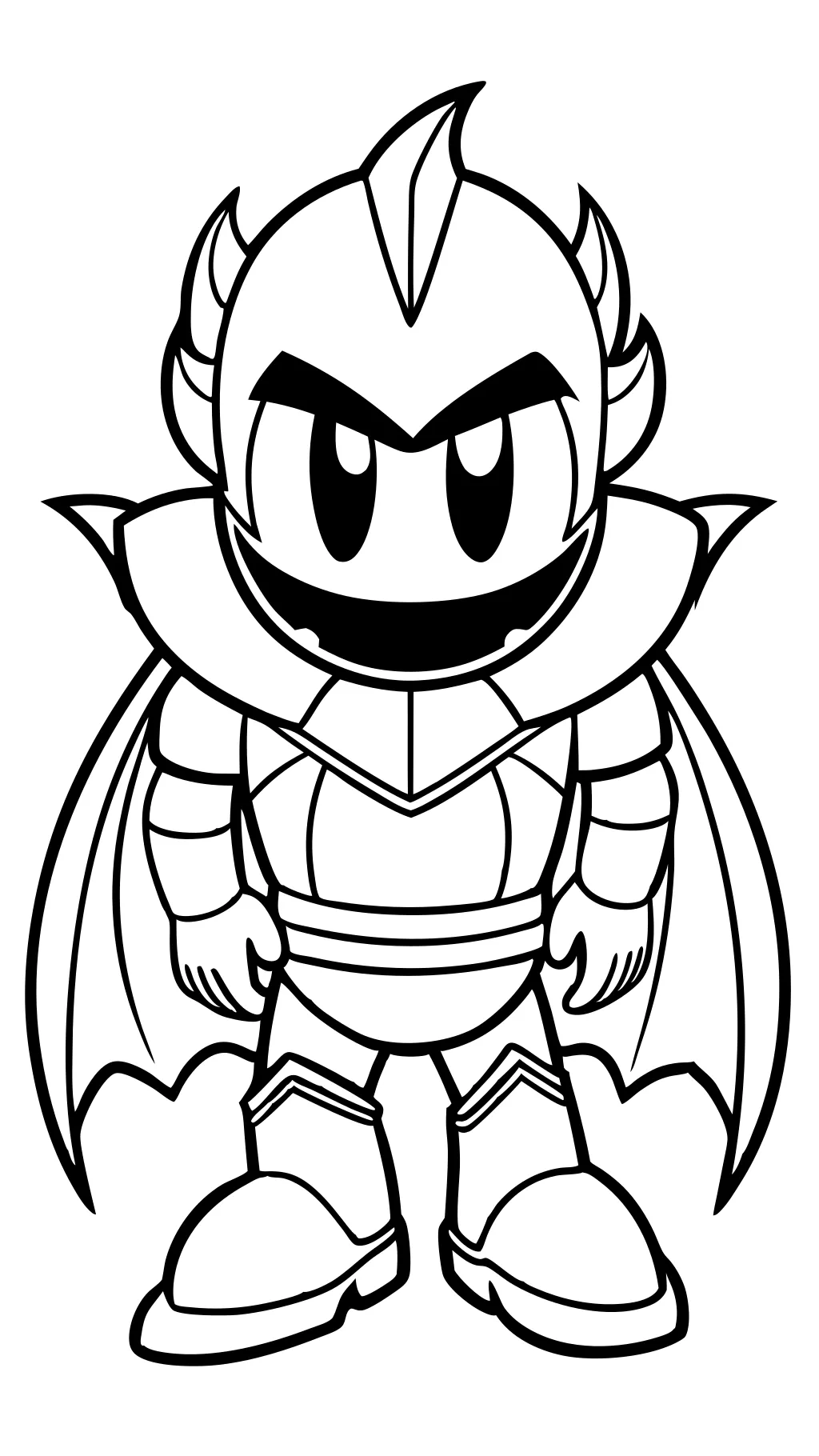 Meta Knight Coloring Página